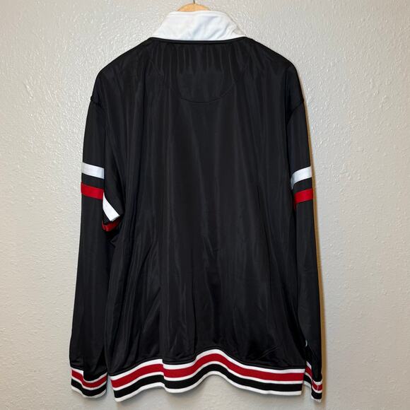 G Unit Track Jacket Vintage Y2K Full Zip Polyester Black Red Size Unisex XLarge - Picture 3 of 12